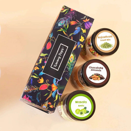 Tasty Treats Pack - 3 jars of Dry Fruits, Mouth Fresheners, Digestives!