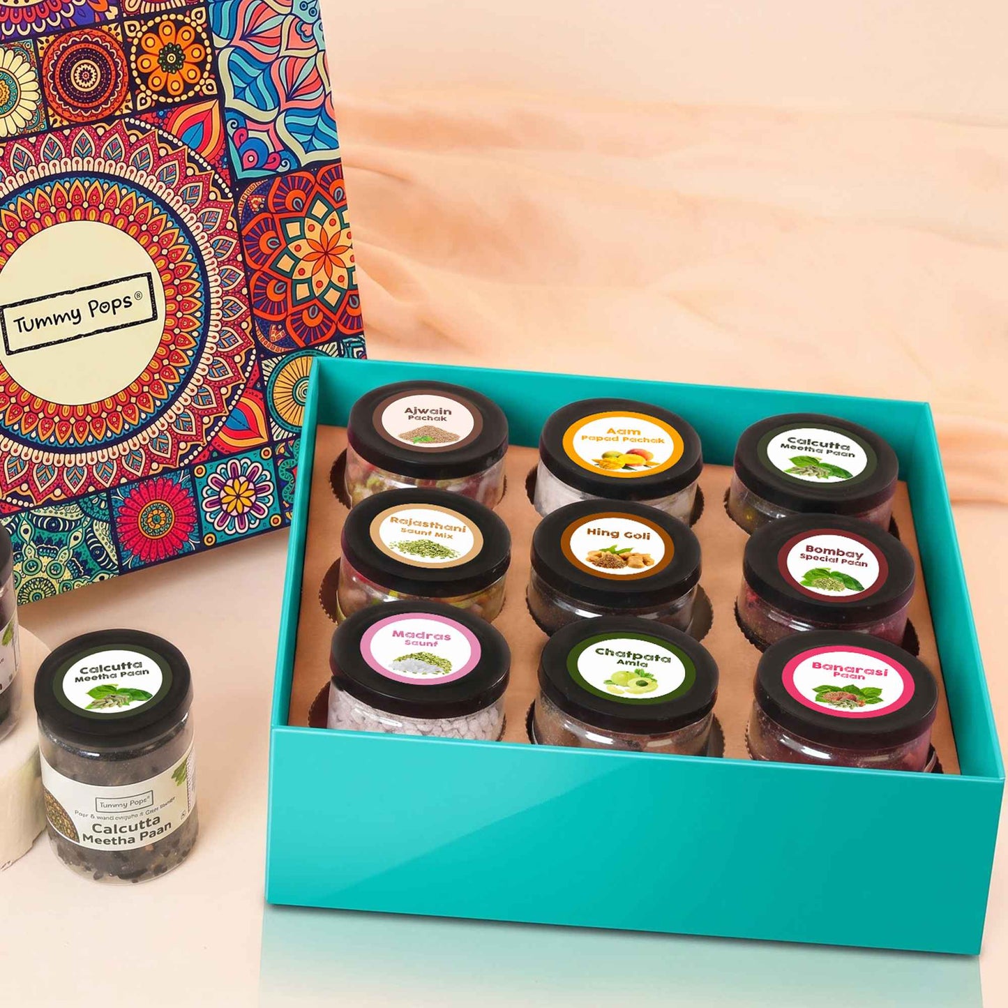 Fiesta Hamper Box - Pack of 9 handmade Digestives & Mouth Fresheners!
