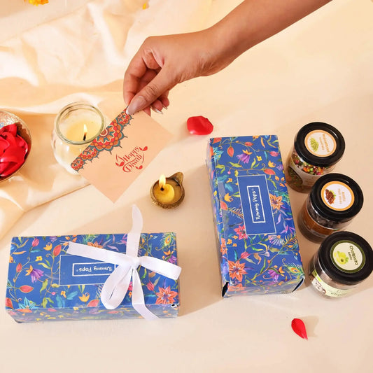 Tangy treats Diwali box - Fennel mix & Digestives in a Trio!