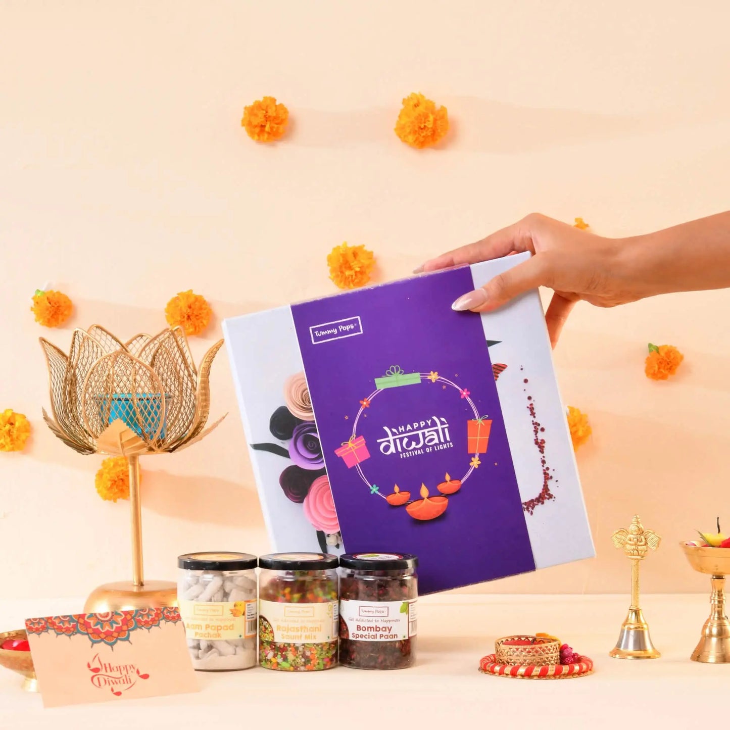 Fiesta Diwali Hamper Box - Pack of 9 handmade Digestives & Mouth Fresheners!