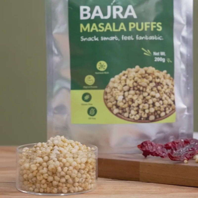 Roasted Bajra Puffs