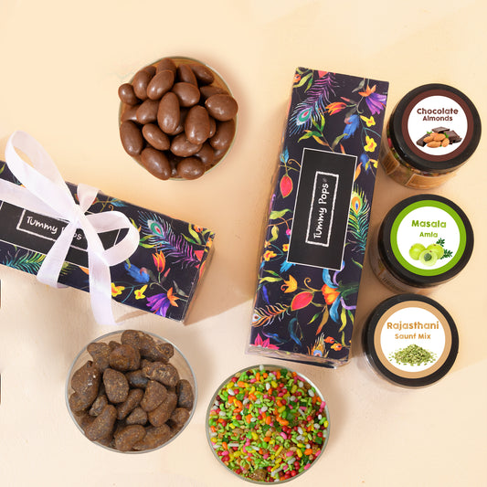 Tasty Treats Pack - 3 jars of Dry Fruits, Mouth Fresheners, Digestives!