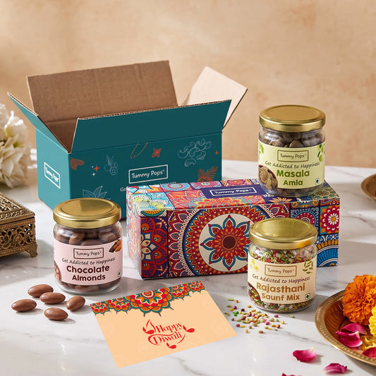 Tasty Treats Pack - 3 jars of Dry Fruits, Mouth Fresheners, Digestives!
