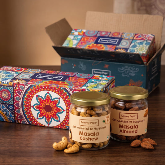 Nut Collection Box - Assorted pack of 3 Dry Fruits Jars