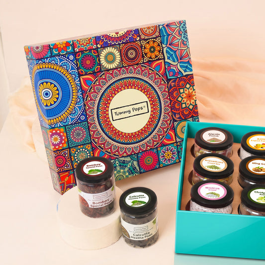 Fiesta Hamper Box - Pack of 9 handmade Digestives & Mouth Fresheners!