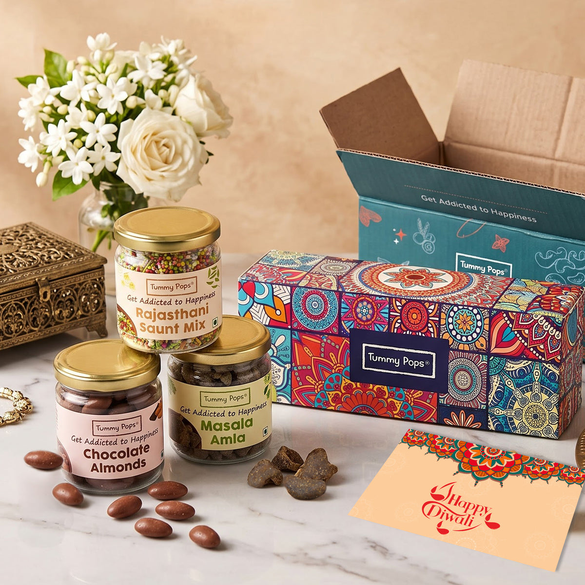 Tasty Treats Pack - 3 jars of Dry Fruits, Mouth Fresheners, Digestives!