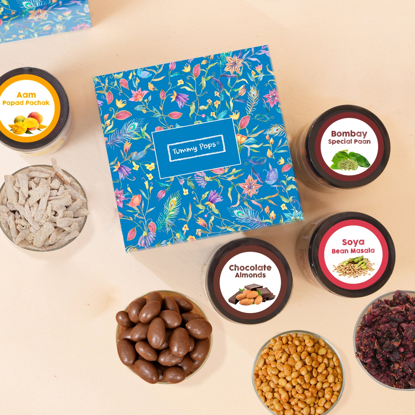 Crunch & Munch Delight - 4 jars of Dry Fruits, Snacks, Mouth Fresheners, Digestives!