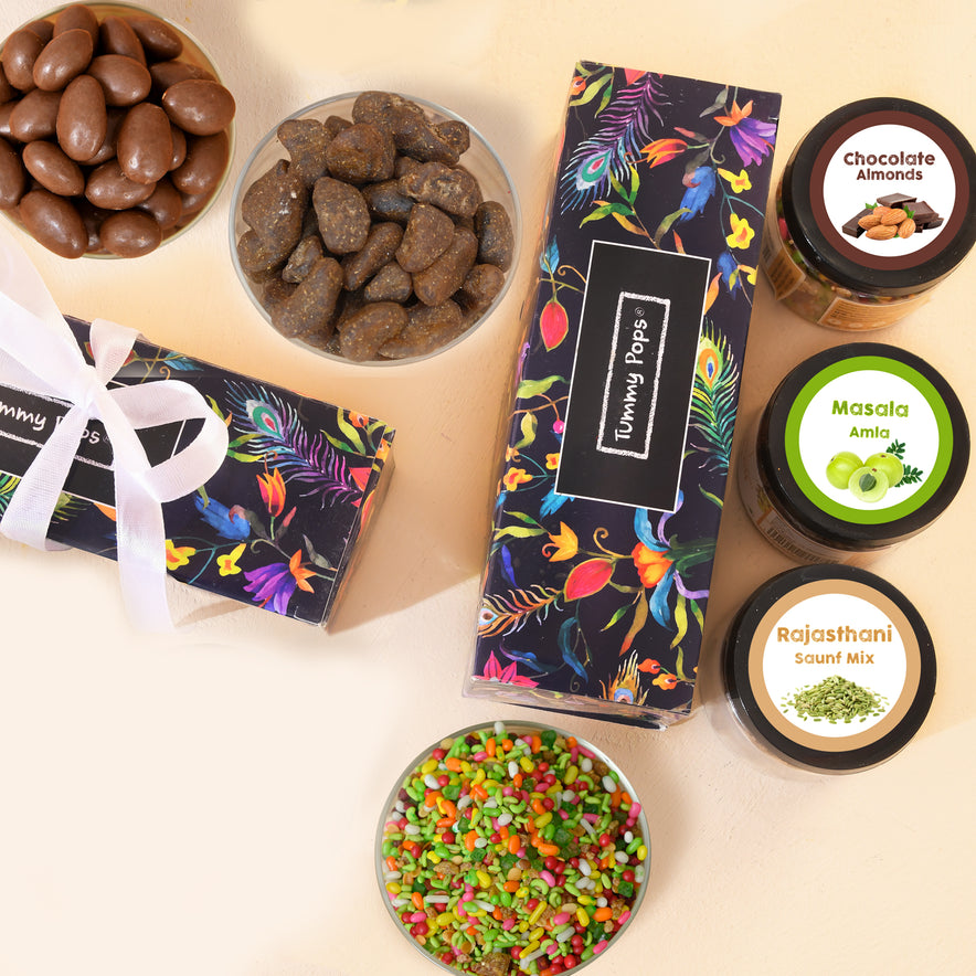 Tasty Treats Pack - 3 jars of Dry Fruits, Mouth Fresheners, Digestives!