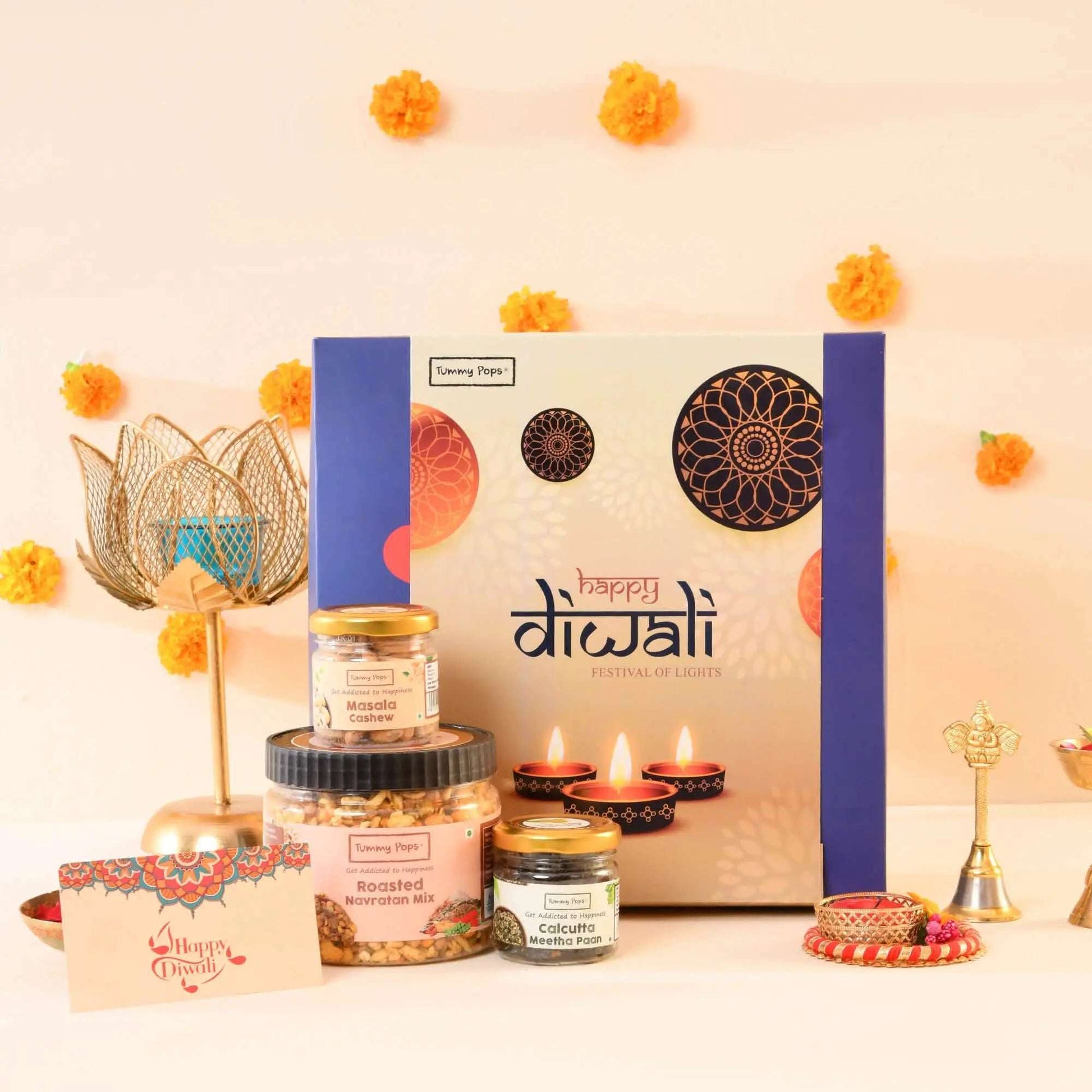 Spree Diwali Food Box - 8 jars of Dry fruits, Mouth fresheners & roasted snacks!