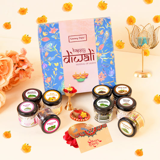 Mini Happiness Diwali kit - Small joyful pack of 9 handmade mouth fresheners & digestives!